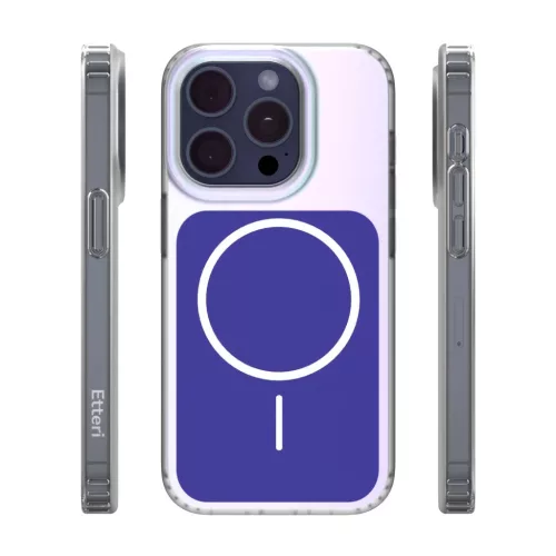iPhone 15 Pro Hidden Pearl sötétkék tok