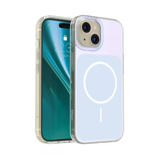 iPhone 15 világoskék Etteri Hidden Pearl tok