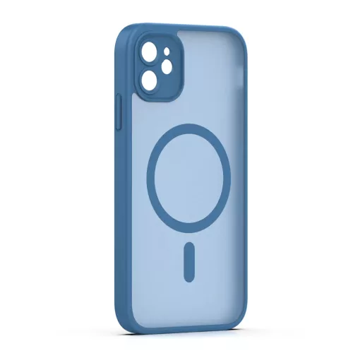iPhone 11 Mag Matt sötétkék tok
