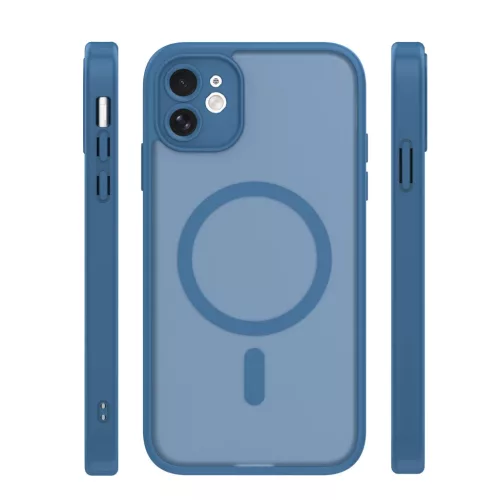 iPhone 11 Mag Matt sötétkék tok