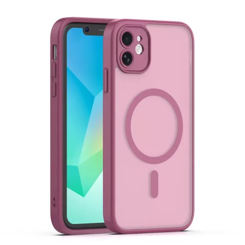 iPhone 11 Mag Matt bordó tok