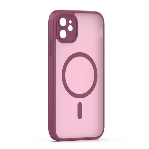 iPhone 11 Mag Matt bordó tok