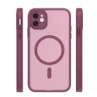 iPhone 11 Mag Matt bordó tok