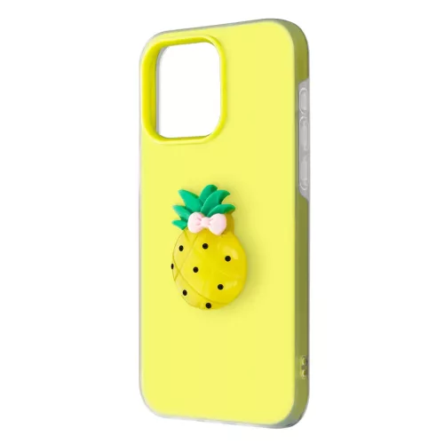 iPhone 11 Gyümölcs 2 az 1-ben sárga tok