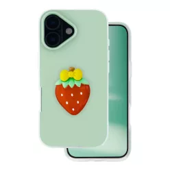 iPhone 16 Gyümölcs 2 az 1-ben zöld tok