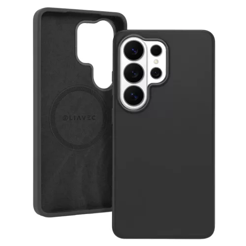 Liavec Silky tok fém kamerakerettel Samsung Galaxy S26 Ultra fekete