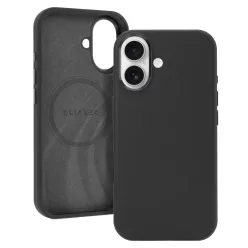 iPhone 17 fekete Liavec Silky tok fém kamerakerettel