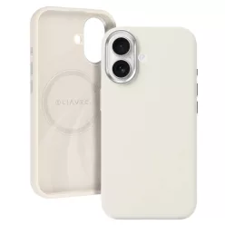 iPhone 17 Bézs Liavec Selymes tok Fém Kamerakerettel tok