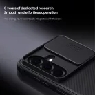 Nillkin CamShield PRO kemény tok Samsung Galaxy A57-hez fekete tok