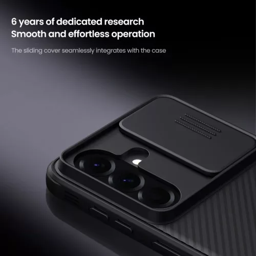 Nillkin CamShield PRO kemény tok Samsung Galaxy A57-hez fekete tok