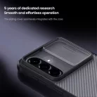 Nillkin CamShield PRO kemény tok Samsung Galaxy A57 Transparent Black tok
