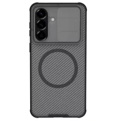   Nillkin CamShield PRO Mágneses Tok Samsung Galaxy A57 telefonhoz Átlátszó Fekete Tok