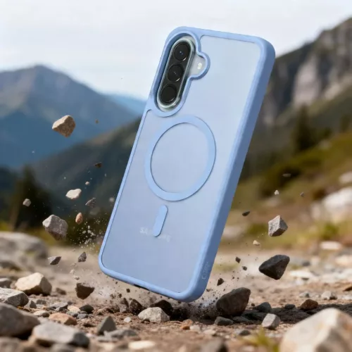 Samsung Galaxy A57 5G Tech-Protect Magmat MagSafe matt jégkék tok