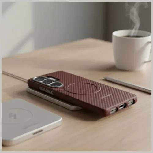 Samsung Galaxy S26 Ultra Carbon Magnet piros tok