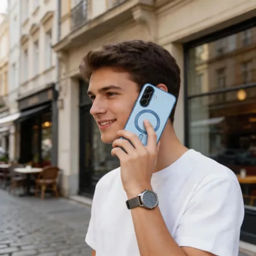 Samsung Galaxy A57 5G Tech-Protect MagFlex MagSafe tok égszínkék