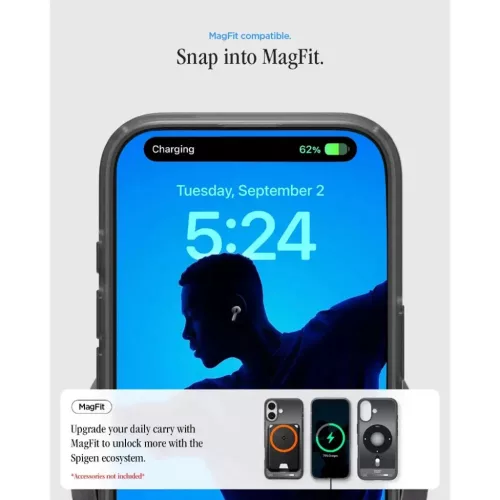 iPhone 17 Fekete Spigen - Ultra Hybrid Classic MagSafe (ACS10390) tok