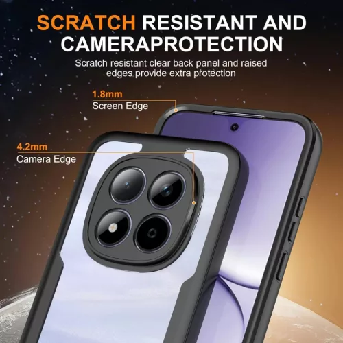 Techsuit - ColorVerse 360 Sorozat + Képernyővédő - Xiaomi Redmi Note 15 Pro 4G tok - Fekete