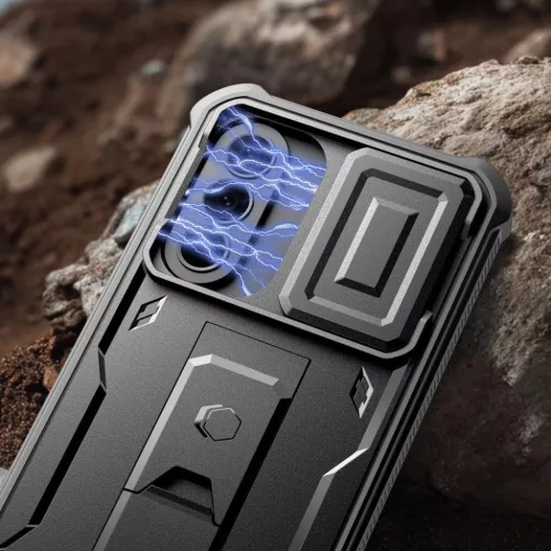 Samsung Galaxy A57 5G Tech-Protect Kevlar Cam+ 2 darabos fekete tok