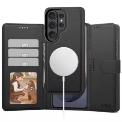   Samsung Galaxy S26 Ultra Tech-Protect Wallet MagSafe matt fekete tok