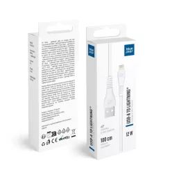 Blue Star fehér Lightning USB kábel 1 m 2A 12W PJ-DG5-A