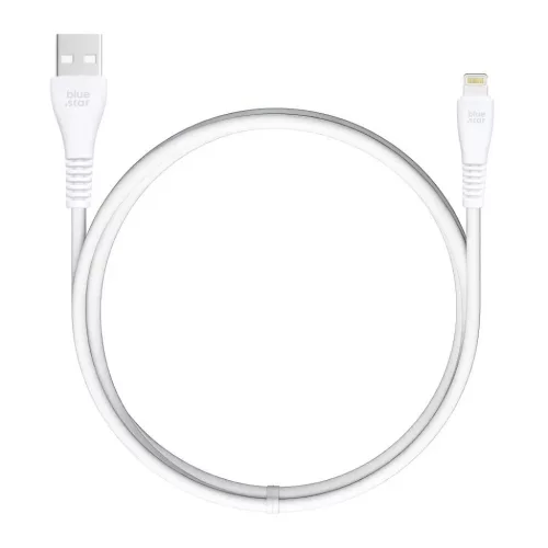 Blue Star fehér Lightning USB kábel 1 m 2A 12W PJ-DG5-A