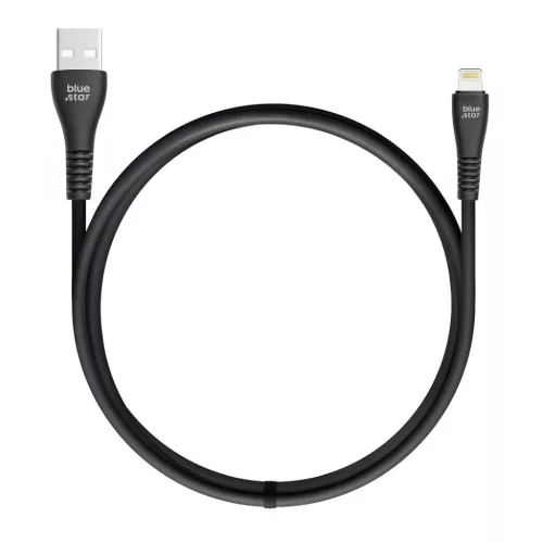 Lightning USB kábel Blue Star 2A 12W 1 m PJ-DG5-A fekete