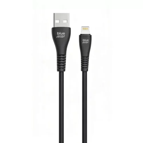 Lightning USB kábel Blue Star 2A 12W 1 m PJ-DG5-A fekete