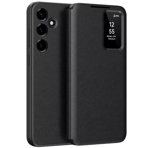 Samsung Galaxy A57 5G Fekete Techsuit SmartView sorozat tok