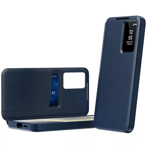 Samsung Galaxy A57 5G Kék Techsuit SmartView Series tok