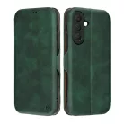 Samsung Galaxy A57 5G Zöld Techsuit Safe Wallet Plus tok
