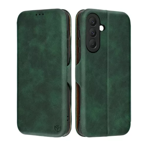 Samsung Galaxy A57 5G Zöld Techsuit Safe Wallet Plus tok
