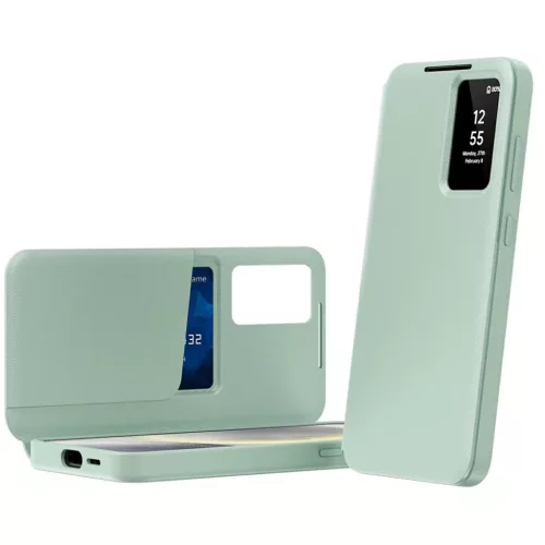 Samsung Galaxy A57 5G Zöld Techsuit SmartView Series tok