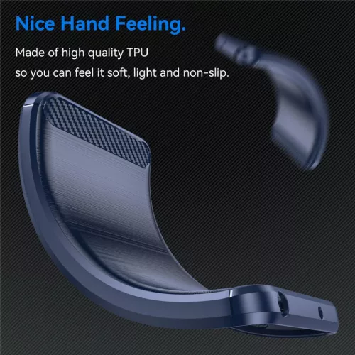 Xiaomi Redmi Note 15 Pro 4G Kék Techsuit Carbon Silicone tok