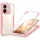 Honor 600 Lite Pink Techsuit - ColorVerse 360 Series + Kijelzővédő tok