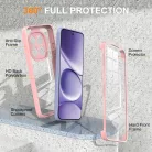Honor 600 Lite Pink Techsuit - ColorVerse 360 Series + Kijelzővédő tok