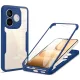 Honor 600 Lite Kék Techsuit - ColorVerse 360 Series + Képernyővédő tok