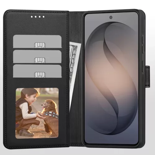 Samsung Galaxy S26 Tech-Protect Wallet MagSafe matt fekete tok