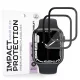 Apple Watch 7 / 8 / 9 41mm Fekete Techsuit - Nano Flex (2 pack) üvegfólia