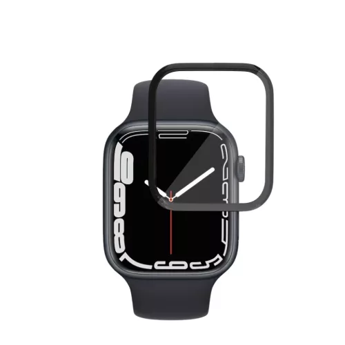 Apple Watch 7 / 8 / 9 41mm Fekete Techsuit - Nano Flex (2 pack) üvegfólia