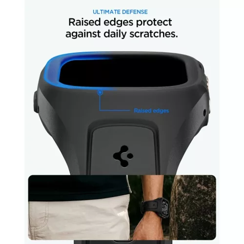 Apple Watch Ultra 1 / 2 / 3 (49 mm) Spigen Liquid Air Pro fekete tok