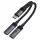 Acefast - Adapter (J14) - USB-C 2x USB-C-re, 60W Gyors Töltés, Hi-Fi Audio, Alumínium Ötvözet, Plug & Play - Fekete