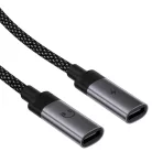 Acefast - Adapter (J14) - USB-C 2x USB-C-re, 60W Gyors Töltés, Hi-Fi Audio, Alumínium Ötvözet, Plug & Play - Fekete