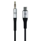 3mk - Audiokábel - USB-C - 3.5mm Jack, DAC Chip, 3,5m - Fekete