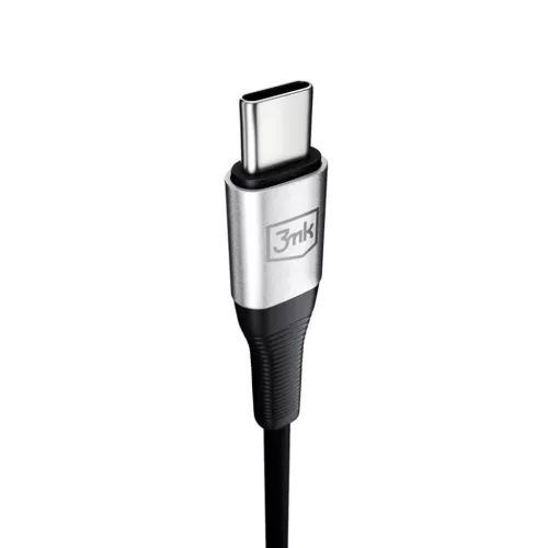 3mk - Audiokábel - USB-C - 3.5mm Jack, DAC Chip, 3,5m - Fekete