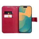 iPhone 17 MEZZO könyvtok macskák piros tok