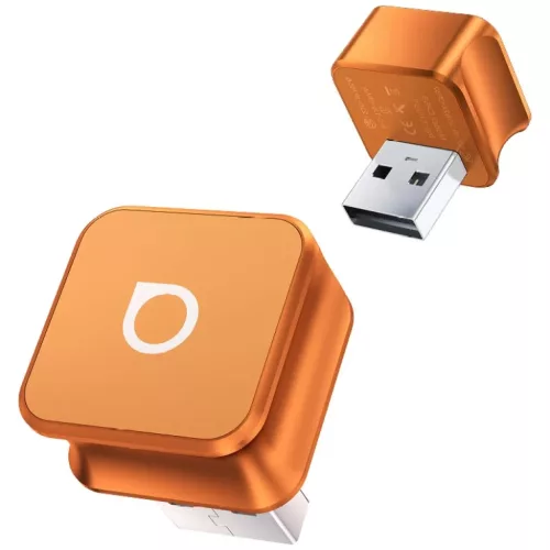 Ottocast CP88-T Mini Cube Bluetooth autós transzmitter narancssárga