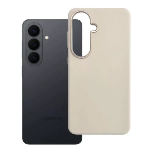 Samsung Galaxy S26 Forcell F-Protect Frame Premium MagSafe kompatibilis antik fehér tok