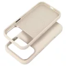 Samsung Galaxy S26 Forcell F-Protect Frame Premium MagSafe kompatibilis antik fehér tok
