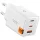 Spigen - Fali töltő Essential EE473EU (ACH09464) - USB, 2x Type-C, Gyors töltés, Quantum Boost, 47W - Fehér