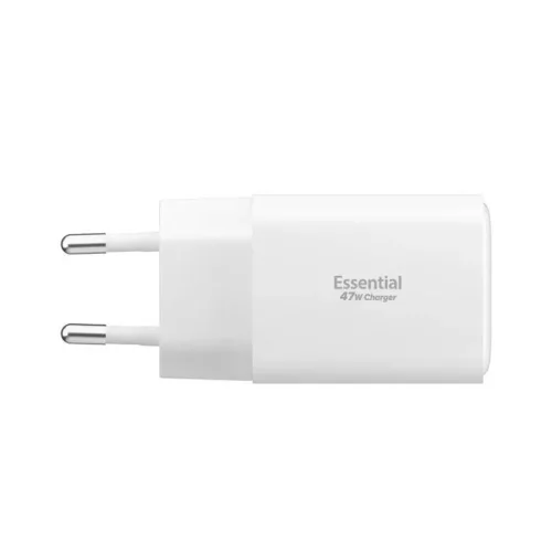 Spigen - Fali töltő Essential EE473EU (ACH09464) - USB, 2x Type-C, Gyors töltés, Quantum Boost, 47W - Fehér